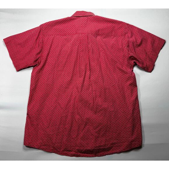 Cinch Men's Short Sleeve Red Plaid Western Button Up Shirt - Size L *READ* - Picture 3 of 5